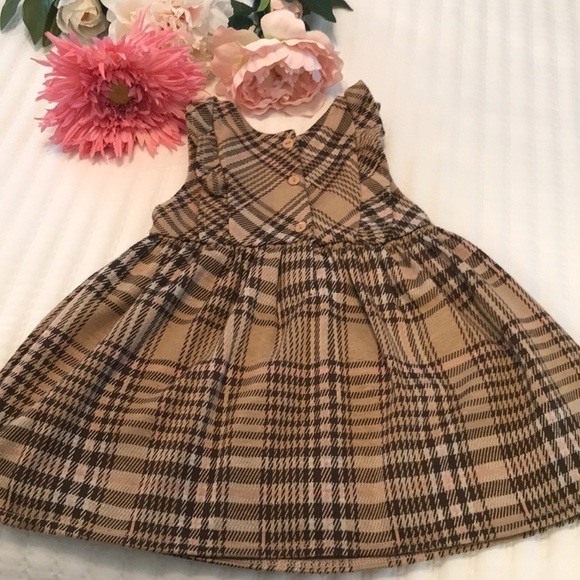 Nannette Brown Plaid Dress Size 18 Months Baby Girl - Picture 6 of 8
